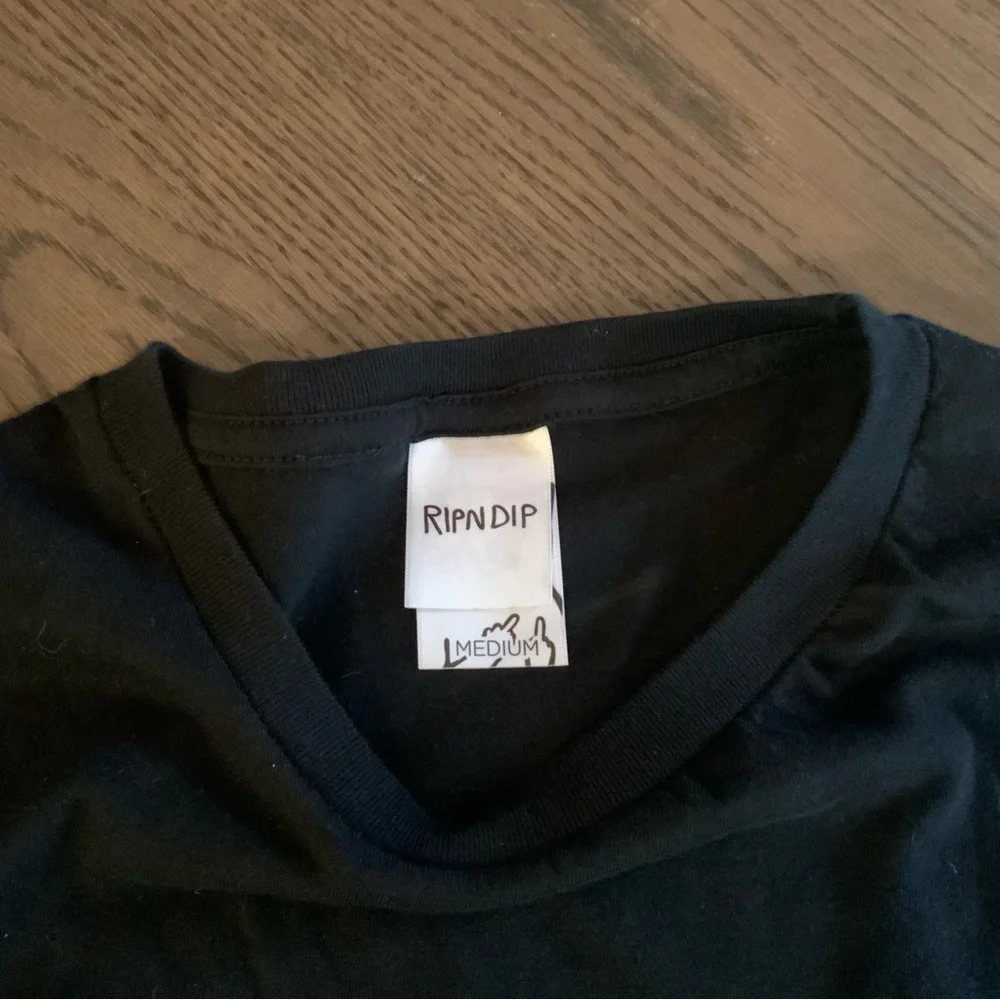 Ripndip Black Tee with Logo - Picture 2 of 4
